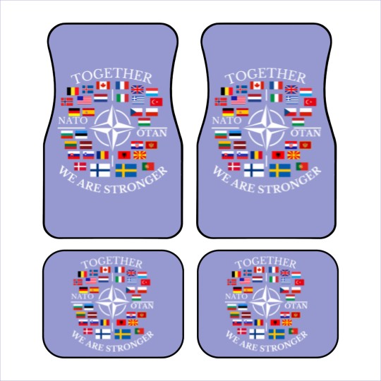 Discover nato otan with finland and sweden together we are stronger Car Mats