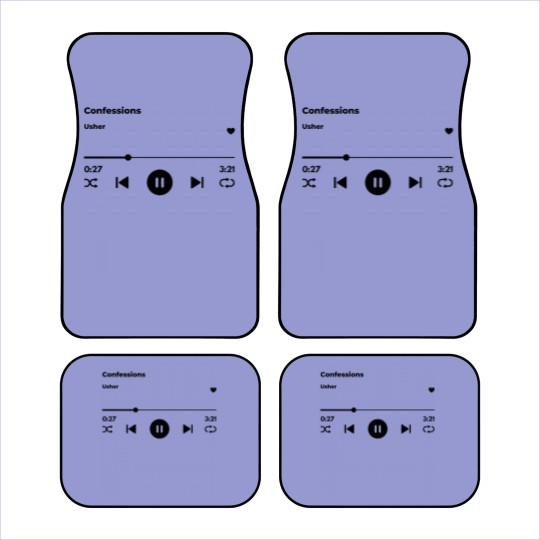 Discover Usher Confessions Car Mats | Hip Hop Fashion | R&B Car Mats
