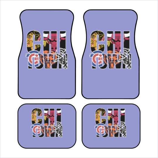 Discover Chicago Car Mats - Chi town chicago sports Car Mats