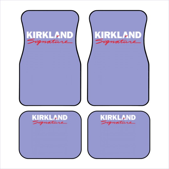Discover Kirkland  Costco'S Kirkland Car Mats, Costco Hot Dog & Soda Combo With Quote Car Mats, Costco Hot Dog Lover Gift Car Mats