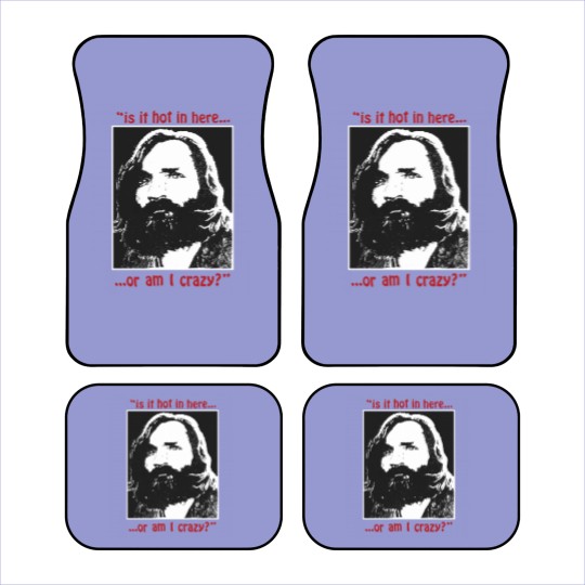 Discover New Rare Charles Manson Is It Hot In Here Serial Killer Car Mats