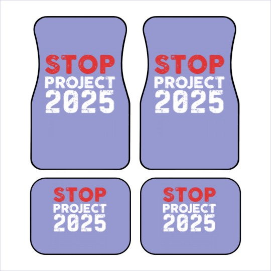 Discover Stop Project 2025 Car Mats, Vote Car Mats, Anti Trump Car Mats, Liberal Car Mats