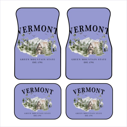 Discover Unisex Vermont Green Mountain State Car Mats Car Mats Car Mats