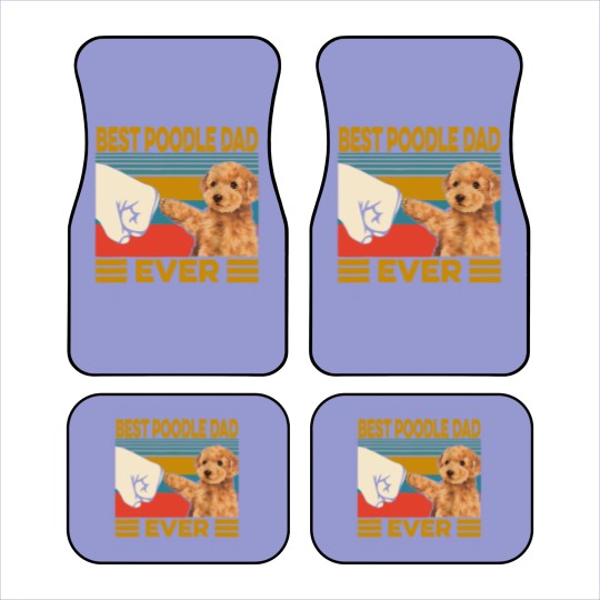 Discover Poodles Vintage Best Poodle Dad Ever dog lover Fathers Day 211 Poodle dog Car Mats