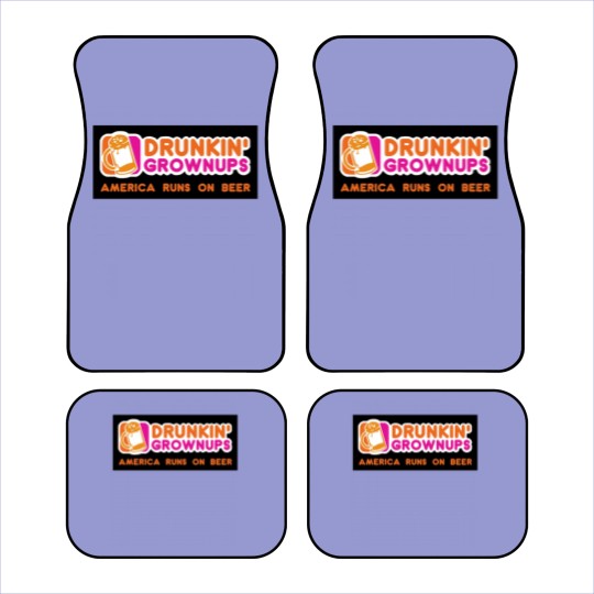 Discover Drunkin Grownups America Version Car Mats