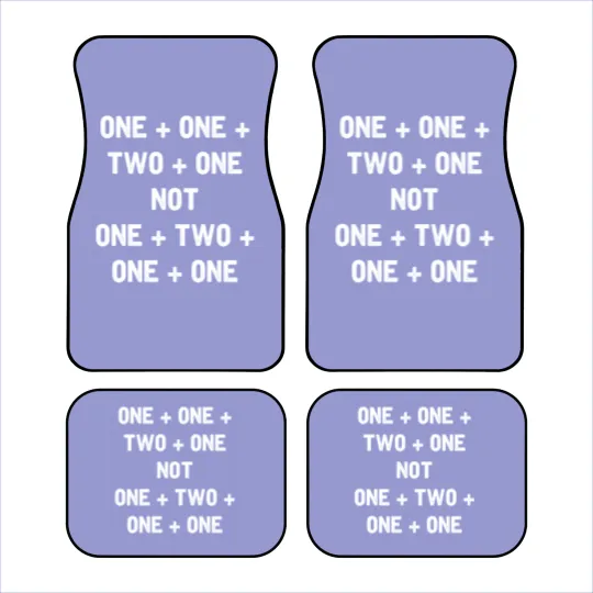 Discover Clue Quote Car Mats