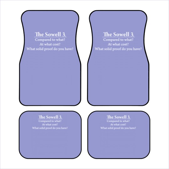 Discover The Sowell 3 (white text)  Quotees Car Mats