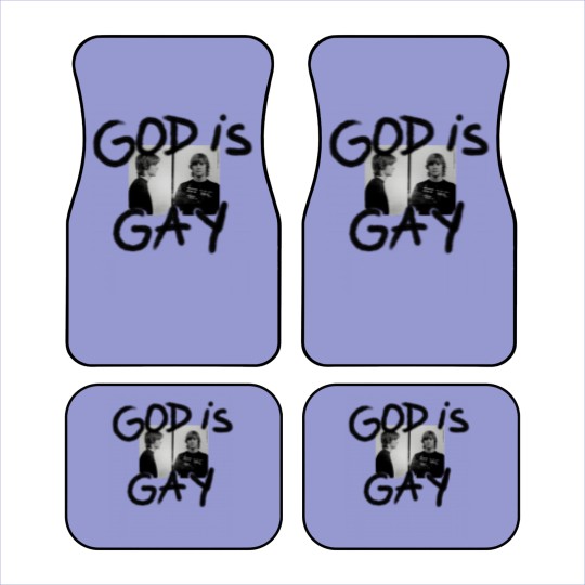 Discover God Is Gay Kurt Cobain Sticker Car Mats