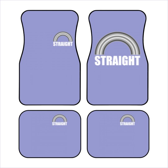 Discover Straight Pride Rainbow Car Mats