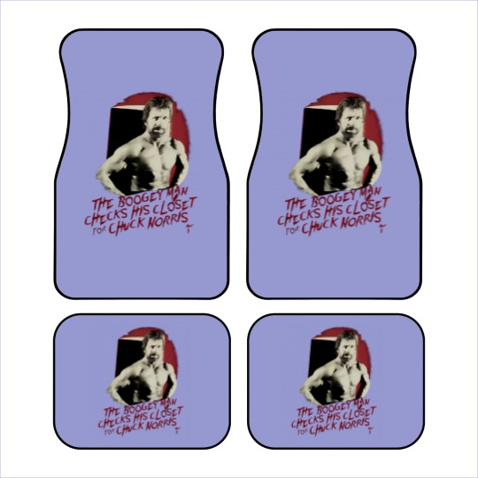 Discover Vintage Chuck Norris The Boogeyman Movie Actors Black Car Mats