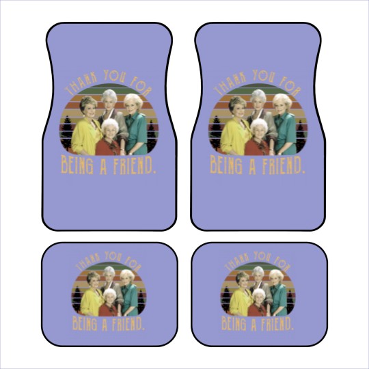 Discover The Stay Golden Thank You For Being A Friend 80s Vintage Sunset Car Mats