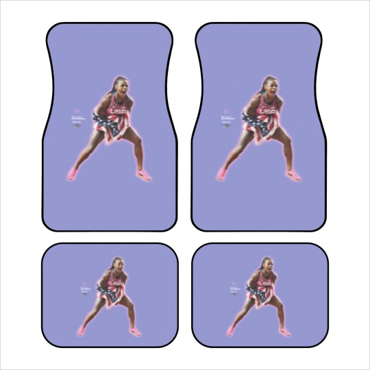 Discover Vtg inspired Sha'Carri Richardson 2024 Paris Olympics Car Mats Car Mats