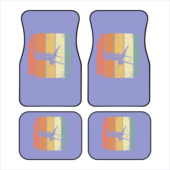 Discover Airplane Vintage Passenger Airplane Car Mats