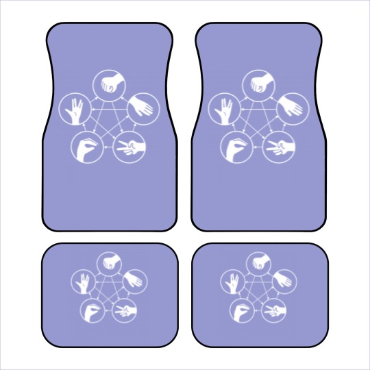 Discover Big Bang Theory Sheldon Cooper Rock Paper Car Mats