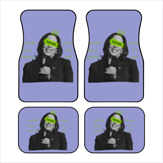 Discover kamala harris brat Car Mats, kamala charli xcx brat Car Mats, kamala meme Car Mats