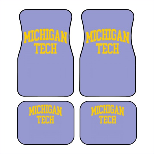 Discover michigan tech - college font curved Car Mats