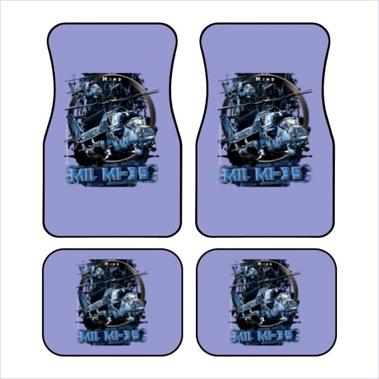 Discover Mi-35 Hind Attack Helicopter Active Car Mats