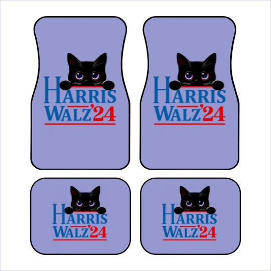 Discover Harris Walz Cat Lady  Harris tim walz Car Mats - 1 Car Mats