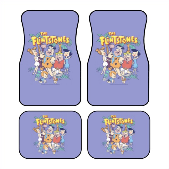 Discover the flintstones the rubbles happy families vintage shot Car Mats