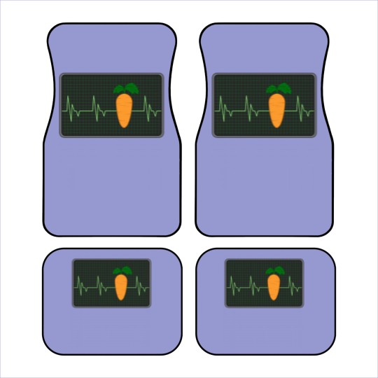Discover Carrot Hearbeat Cool Carrot Design Car Mats