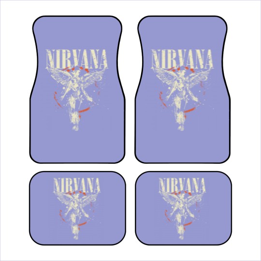 Discover New Nirvanas In Utero Album 1993 Grunge Black Vintage Car Mats