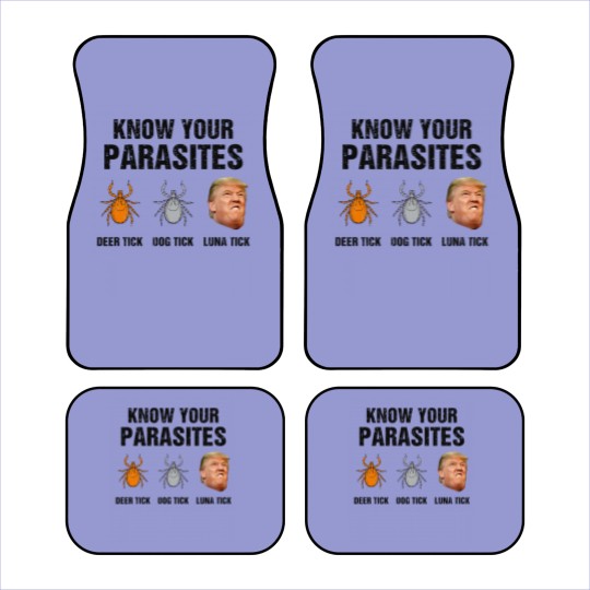 Discover Know Your Parasites Deer Tick Dog Tick Luna Tick Car Mats