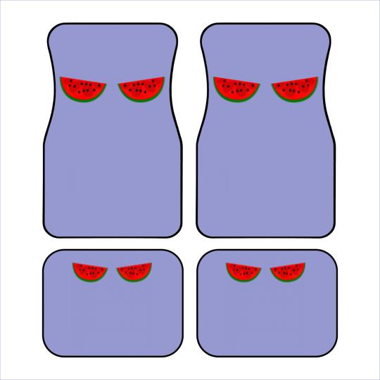 Discover Juicy Watermelon Boobs Car Mats, Fruit Boobs Car Mats