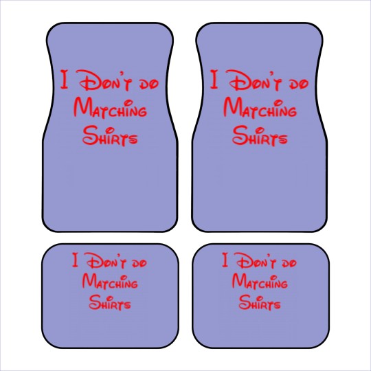 Discover i don't do matching s Car Mats