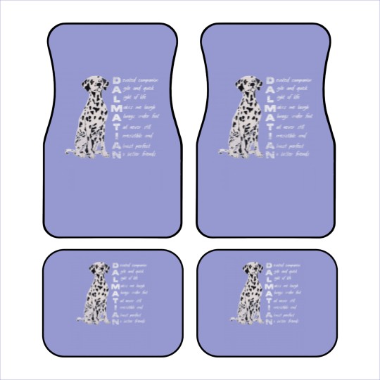 Discover Dalmatian Pet Meaning Dalmatian Mom Dalmatian Dad Distressed Car Mats