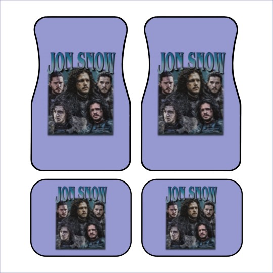 Discover Jon Snow Vintage Graphic 90s Car Mats, Jon Snow Car Mats, Jon Snow Rock Style Bootleg Car Mats, Custom Photo Car Mats