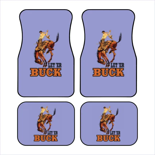 Discover Pendleton Oreon Let 'Er Buck Sticker Car Mats
