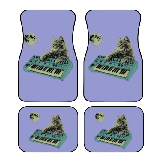 Discover Synthesizer Cat In Space Car Mats
