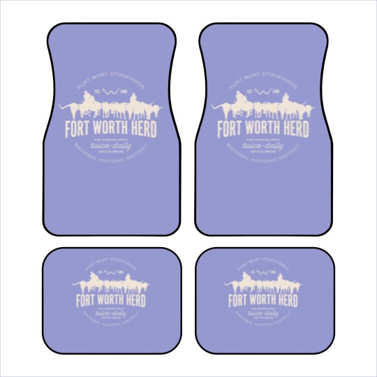 Discover fort worth texas stockyards and rodeo cowboy desig t Car Mats