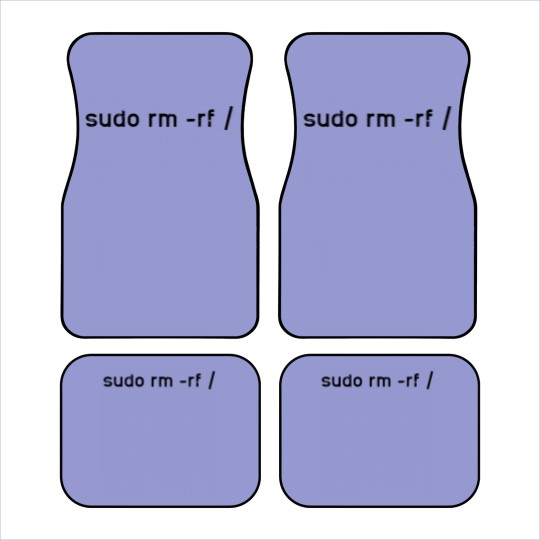 Discover Sudo rm -rf Funny Linux Sysadmin Command Line - Car Mats