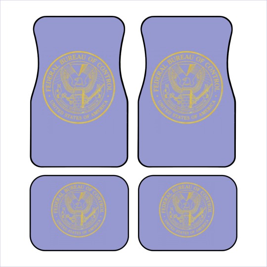 Discover Federal Bureau of Control  Control Game Logo  Distressed Logo Car Mats