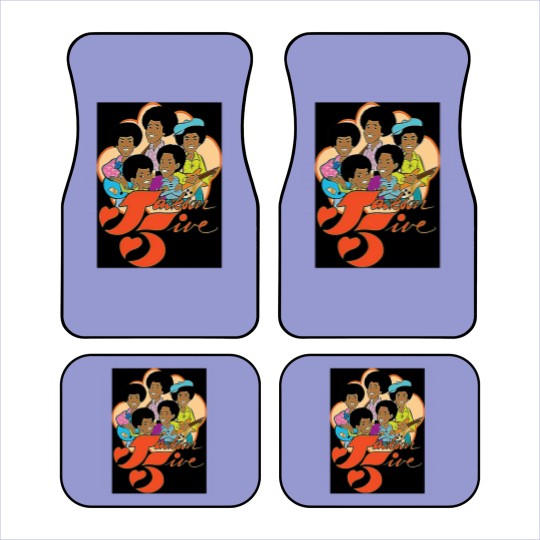 Discover Vintage Jackson 5 70s Cartoon Retro Vintage Style Distressed Car Mats