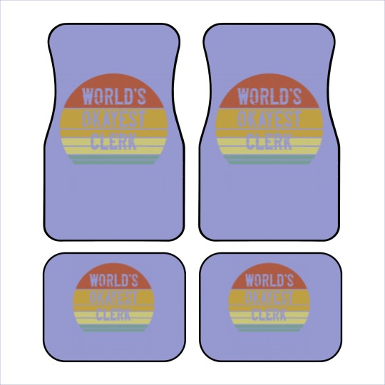 Discover Clerk World's Okayest Clerk Car Mats