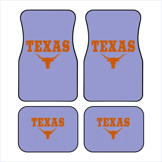 Discover texas tx american longhorn united states font Car Mats
