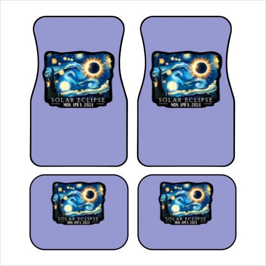 Discover Vintage American Totality Starry Night Eclipse Solar 2024 Car Mats