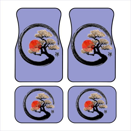 Discover Enso Zen Circle and Bonsai Tree Car Mats