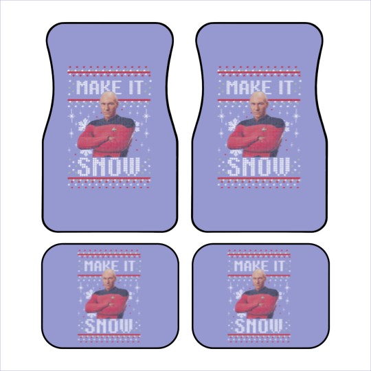 Discover Next Picard Make It Snow Ugly Sweater Christmas Birthday Car Mats