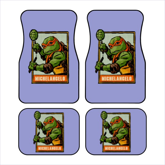 Discover Michelangelo Ninja Turtles Comic Vintage Car Mats,