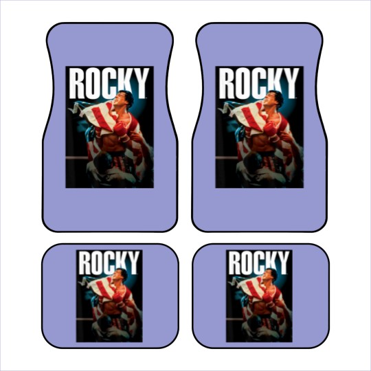 Discover Rocky IV American Flag Portrait Car Mats