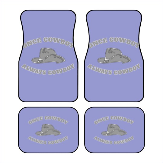 Discover Once cowboy always Cowboy Sherrif Western cowboy Car Mats