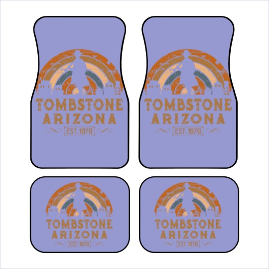Discover tombstone Arizonna az retro style wild west gift Car Mats