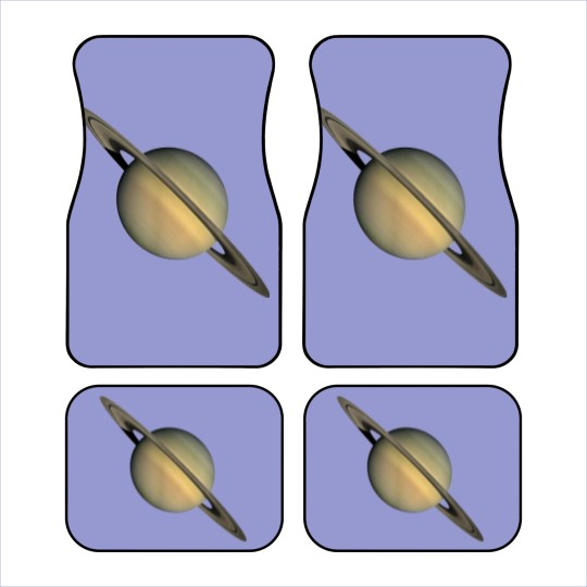 Discover Saturn Print Cool Space Car Mats