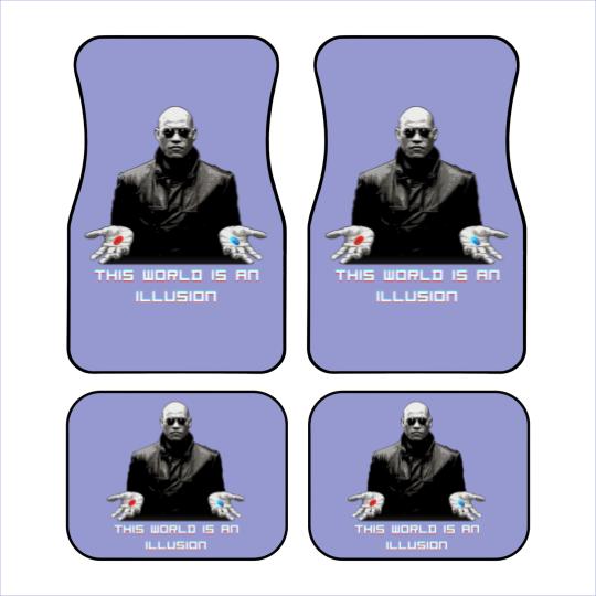 Discover The World is an Illusion Car Mats, The Matrix, Red Pill, Blue Pill