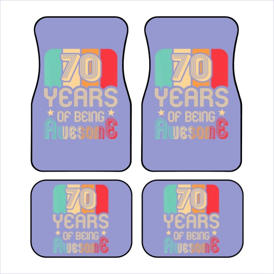 Discover 70 years of being awesome 70 years old 70th birthday Car Mats