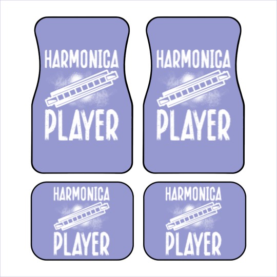 Discover Harmonica Player Design For French Harp Musician Harmonicist Car Mats