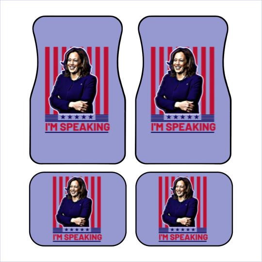 Discover Harris Kamala I'm Speaking Car Mats, Madam President Car Mats, Kamala Rally Car Mats, Presidential Election 2024 Car Mats
